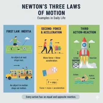 3 Newton law से जुड़े सवाल और जबाव 1 Newton law