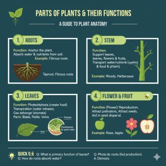 पादप आकारिकी (Plant Morphology):पौधों के भाग और कार्य 1 Parts of Plants and their Functions