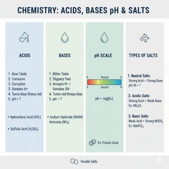 अम्ल, क्षार, pH मान,और लवण प्रकार 1 अम्ल, क्षार, pH मान,और लवण प्रकार