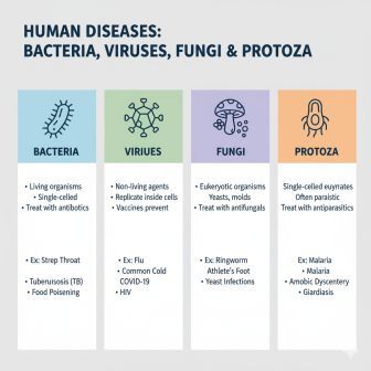 मानव रोग जीवाणु, विषाणु, कवक और प्रोटोजोआ 1 मानव रोग: जीवाणु, विषाणु, कवक और प्रोटोजोआ
