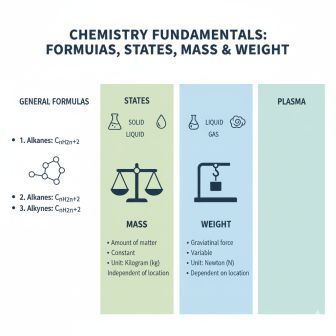📚 रसायन सामान्य सूत्र, अवस्था, द्रव्यमान और भार 8 रसायन सामान्य सूत्र, अवस्था, द्रव्यमान और भार