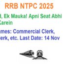 सरकारी नौकरी 2025 का सबसे बड़ा धमाका! RRB NTPC Inter Level Recruitment 2025 6 RRB NTPC Inter Level Recruitment 2025