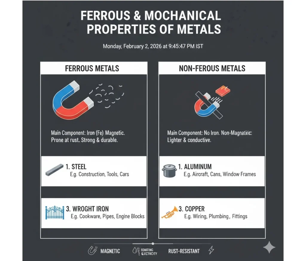 Ferrous and Non-Ferrous metals