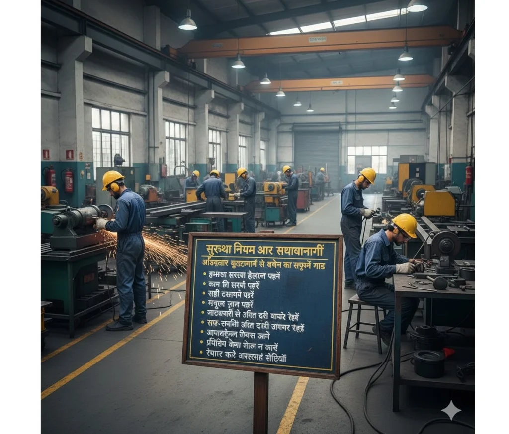 वर्कशॉप सुरक्षा नियम और सावधानियाँ: औद्योगिक दुर्घटनाओं से बचने का संपूर्ण गाइड 1 General Workshop Safety