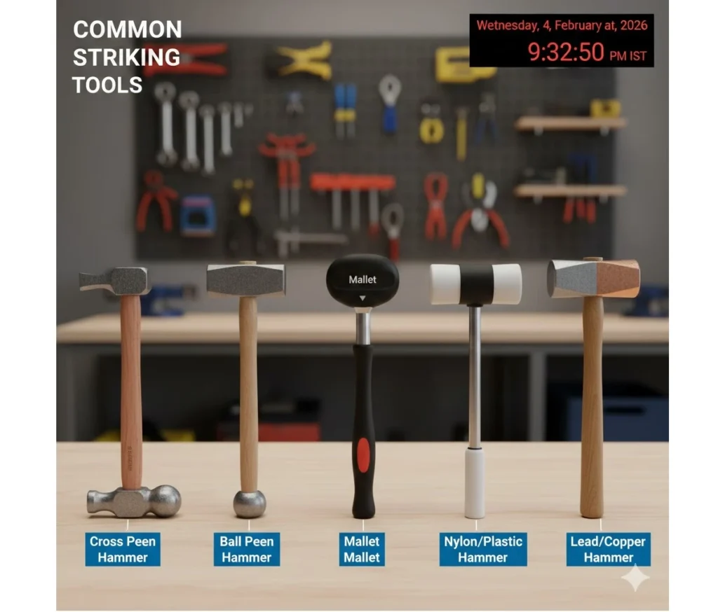 common striking tools